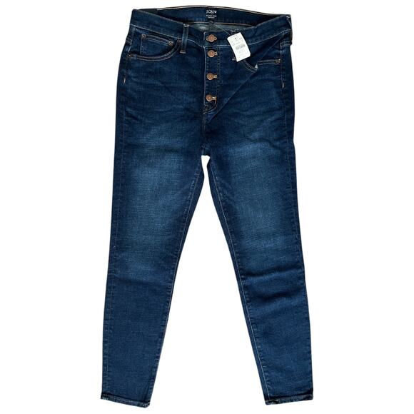 J.Crew 10" High-Rise Skinny Jeans in Signature Stretch, W30 - Picture 1 of 7